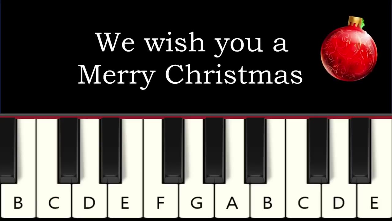 How to play marry Christmas songs with keyboard