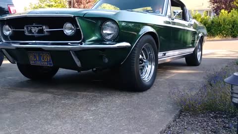 67 Mustang GT Fastback Startup