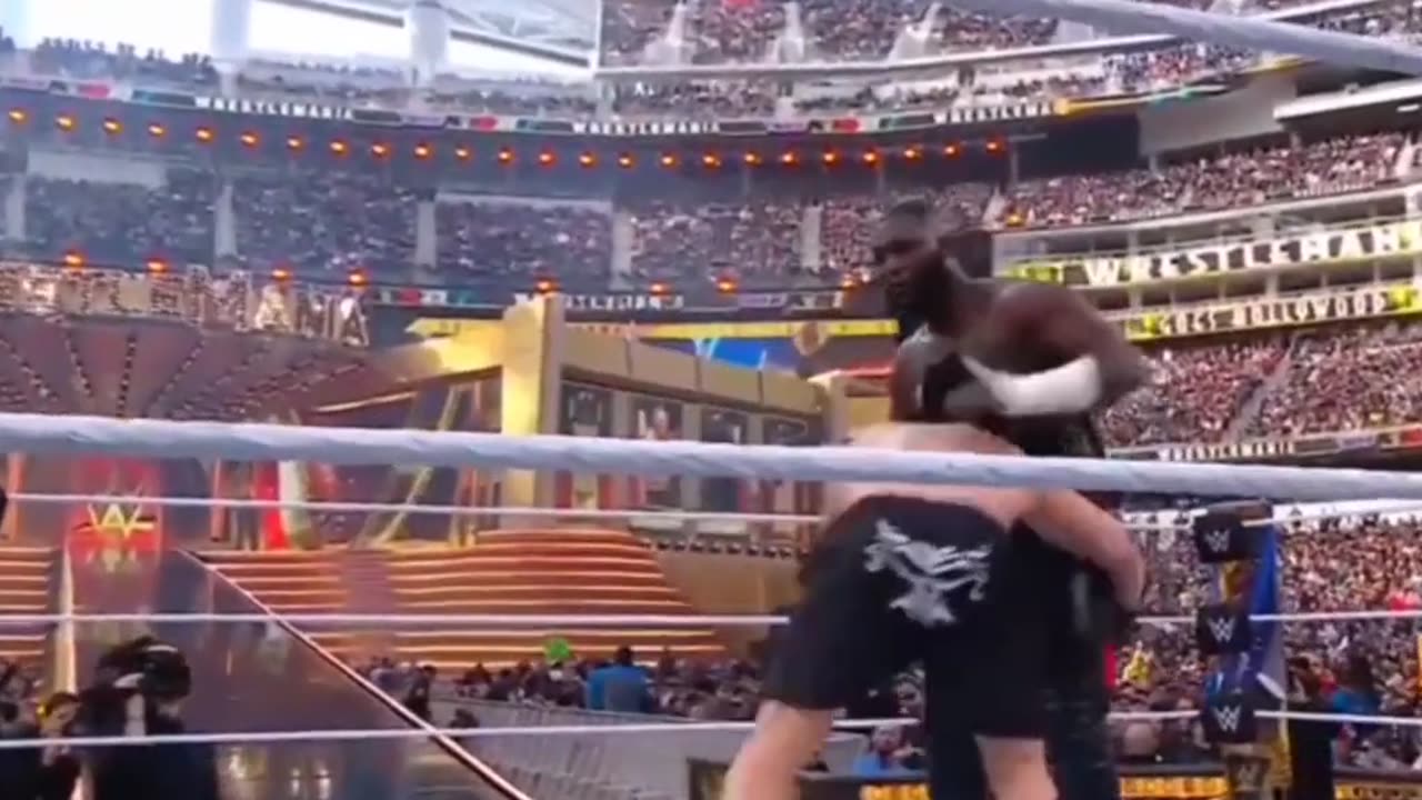 WWE Wrestlemania 39 ||Omos vs Brock lesnar||