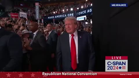 EPIC: RNC Crowd Loses Its Mind As Trump Enters Arena
