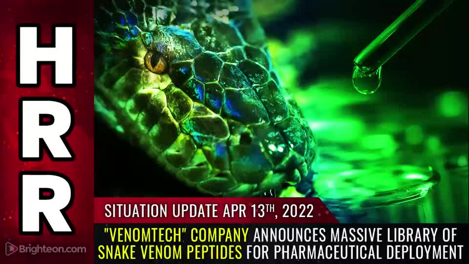 04-13-22 S.U. - VenomTech Co. Announces Huge Library of SNAKE VENOM Peptides