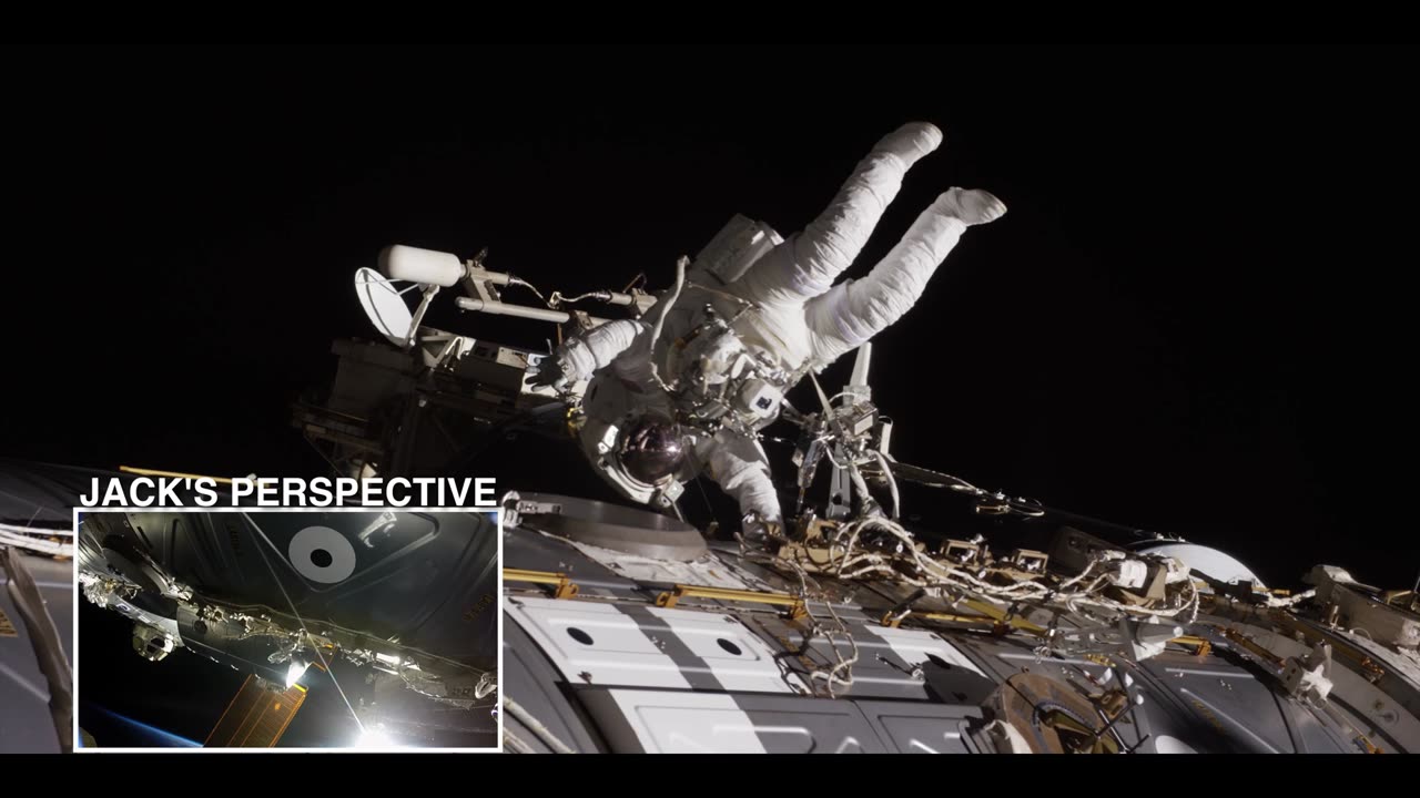 Space Walking by NASA Astronaut ( Jack Fisher ) in Ultra High Definition