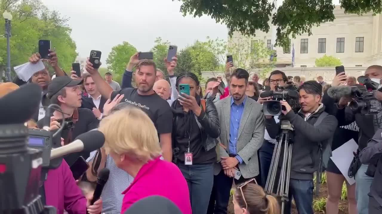 Pocahontas getting heckled by a GOOD God Fearing young man!