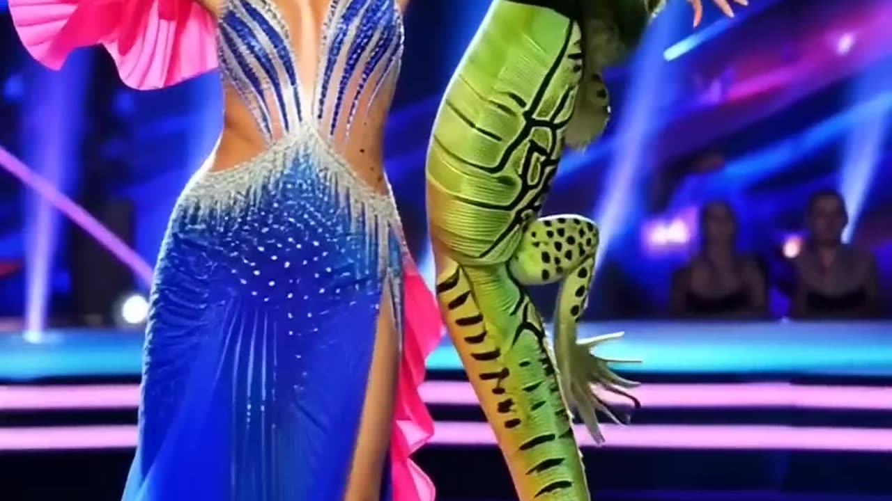 The Woman Performs a Fusion with a Giant Lizard on AGT #agt #americagottalent #magic