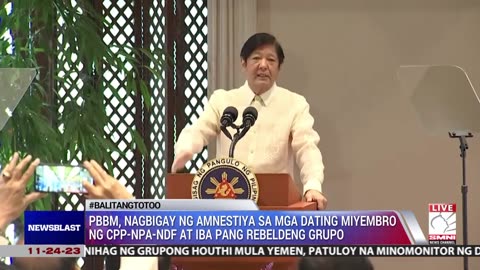 PBBM, nagbigay ng amnestiya sa mga dating miyembro ng CPP-NPA-NDF at iba pang rebeldeng grupo