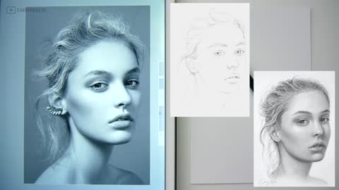 How to draw a face for beginners from sketch to finish | Emmy Kalia