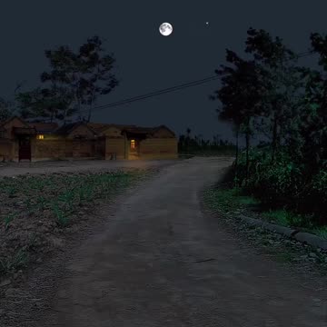 beautiful evening of my village