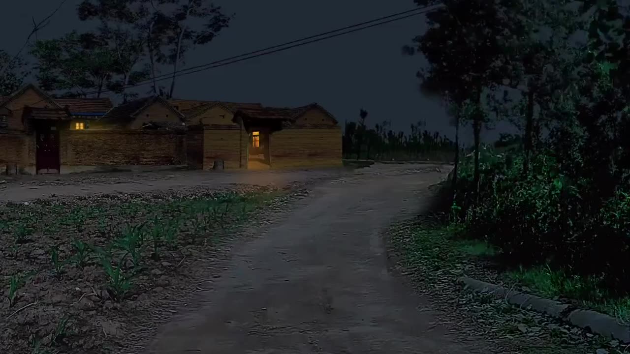 beautiful evening of my village