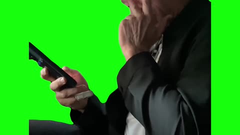 Hugh Jackman Laughing at His Phone | Green Screen