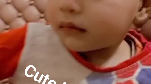 Baby start playing Me watching cartoon