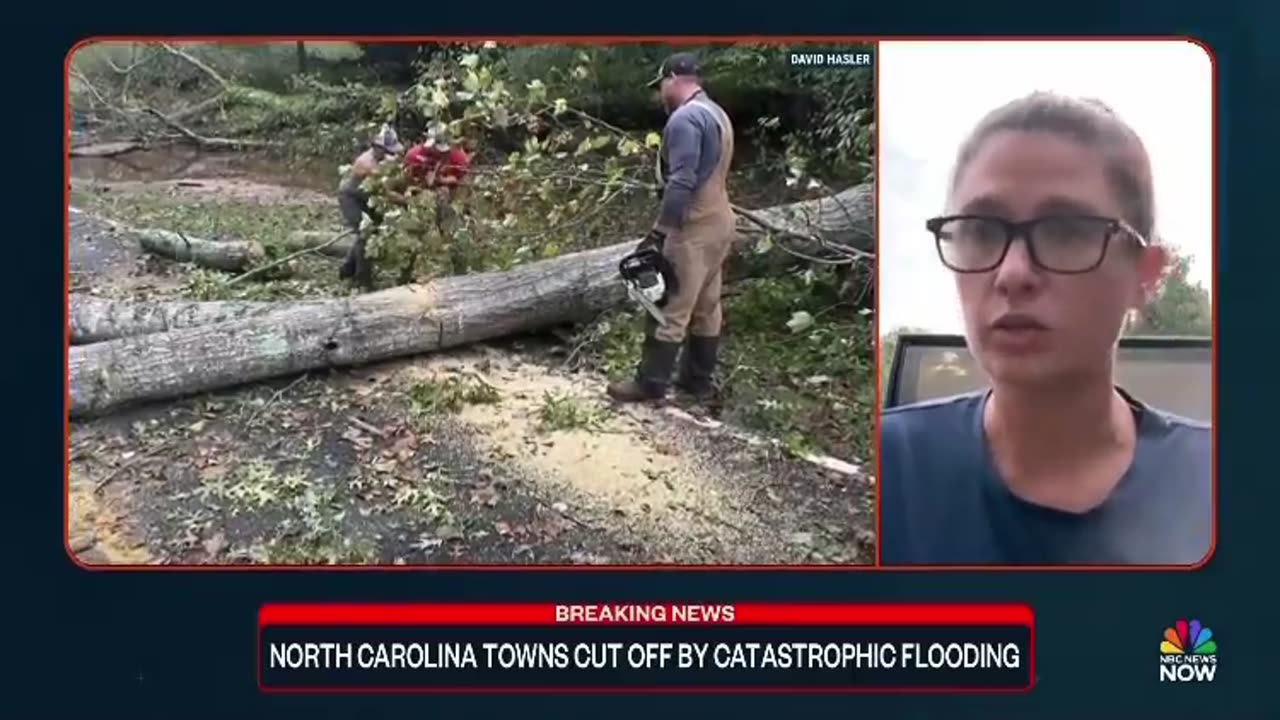 Woman with family trapped in Spruce Pine, NC calls out Biden & Harris live on NBC