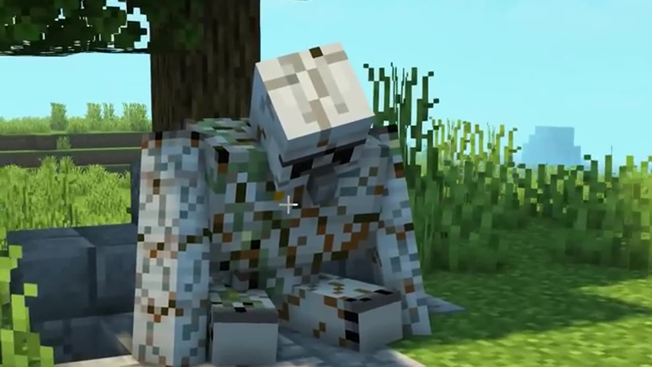 How the first Minecraft Iron Golem was Born #shorts