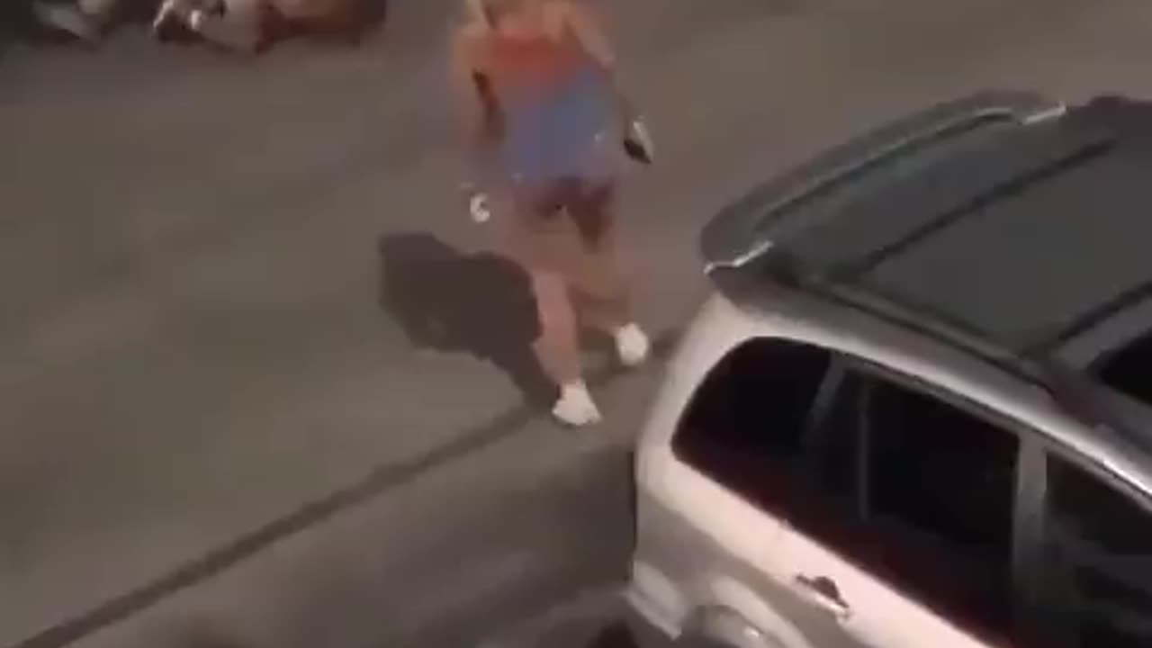Man gets beats up in front of girlfriend. Woman jumps in gets knocked out