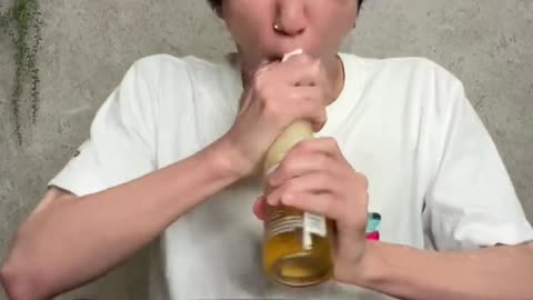 Beer challenge🍺ビールチャレンジ！こぼせる飲めるのか？