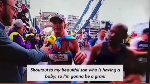 Winner of the 'womens' London marathon..