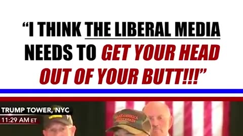 Marine took the mic and smashed the fake news.