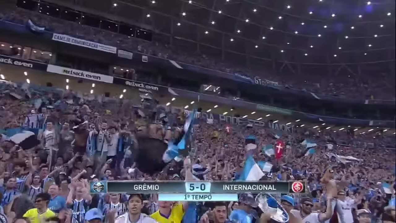 Greatest football classic in the world! Grêmio 5 x 0 Internacional