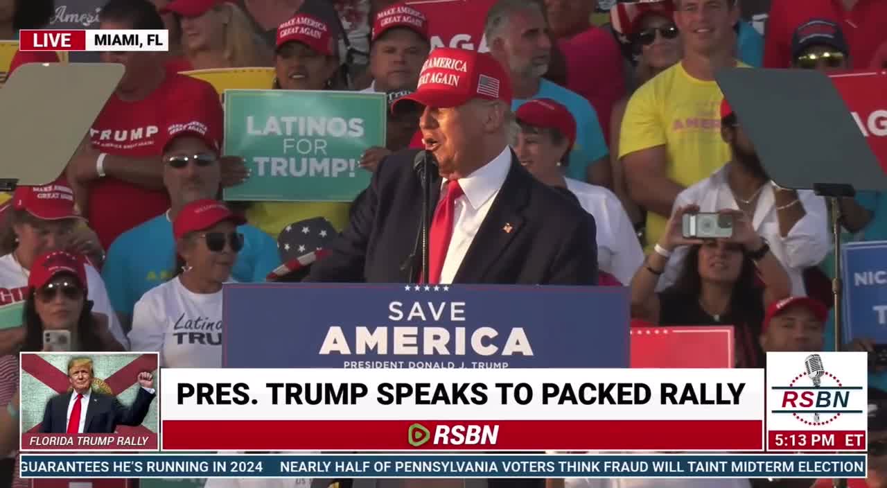 Did President Trump Hint that at Making an Announcement Tomorrow Night at the Ohio Rally?