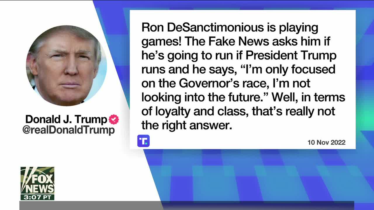 Trump mengejar 'Ron DeSanctimonious'