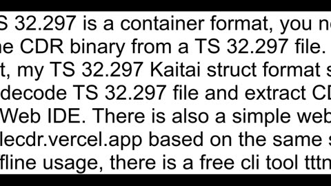 How to decode TS32297 headers in ASN1 schema for BER