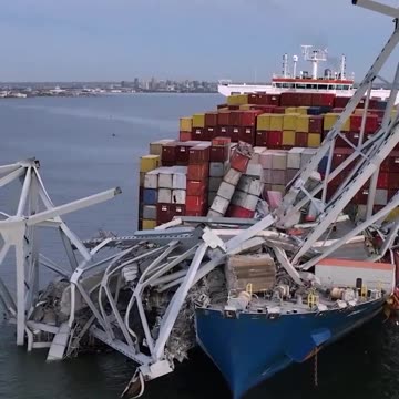 USA: Drone Footage Shows the Scale of the Damage Caused by the Baltimore Bridge Collapse!