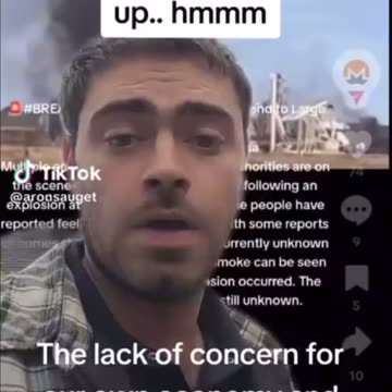 Breaking News! Refinery Explosion