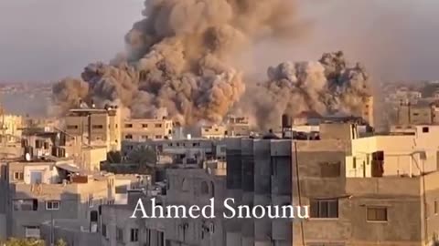 Israeli airstrikes across Gaza continue .
