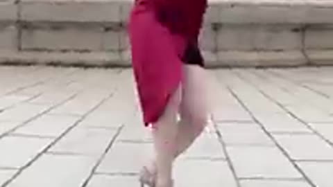 CHINESE WOMAN IN RED DRESS