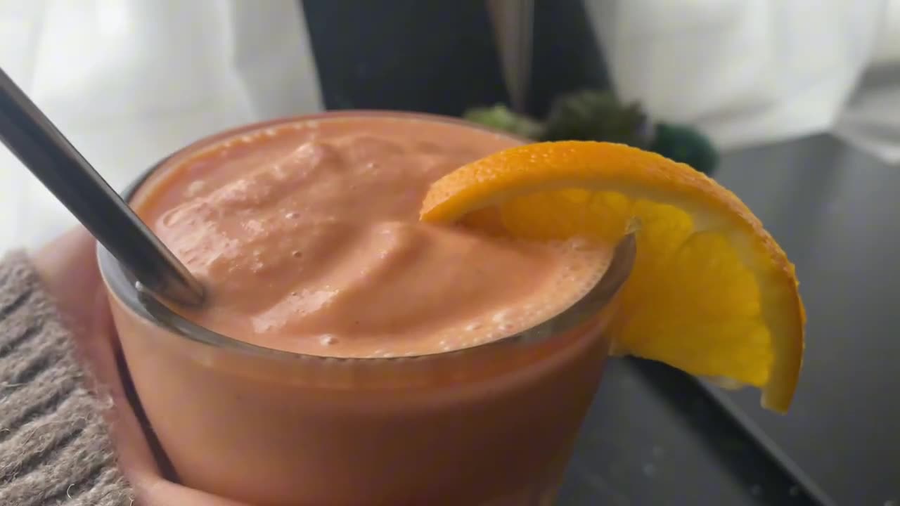 Day 1 - Dinner - Lose 5 kg in 5 weeks meal plan- Orange 🍊Immunity-Boosting smoothie recipe