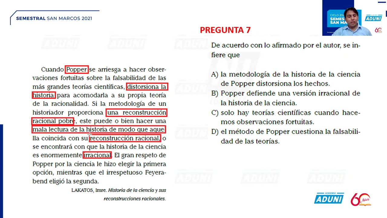 SEMESTRAL ADUNI 2021 | Semana 11 | Filosofía S2