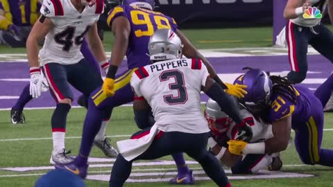Vikings defense holds strong & they defeat Patriots
