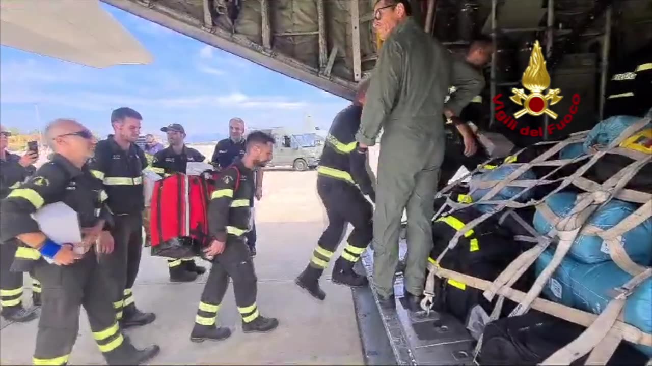 Alluvione in Libia, Vigili del Fuoco italiani a Derna