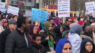 Massive demonstration against Bill 21 in downtown Montreal