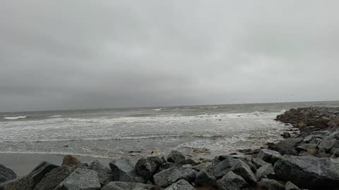 Simple Rainy Day at the coast