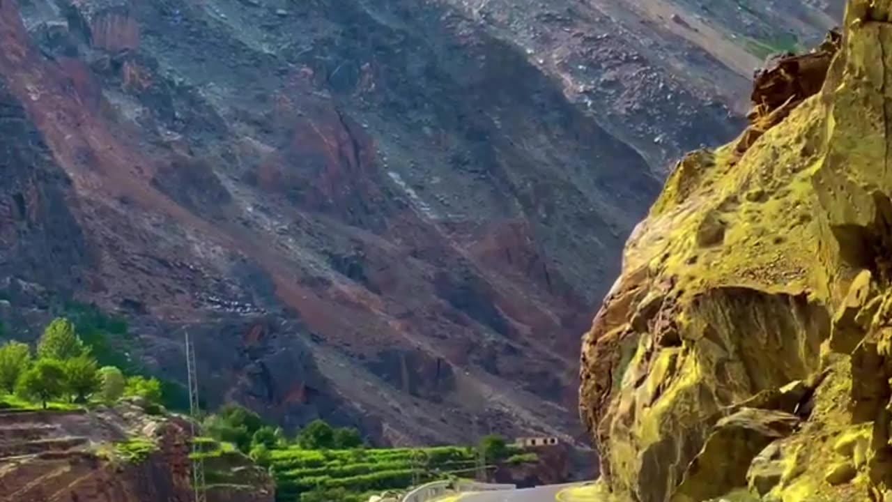 Beautiful Mountains across highway