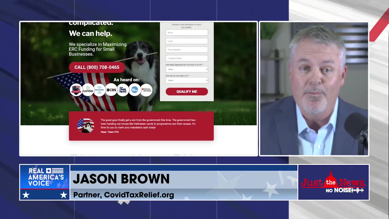 Jason Brown with CovidTaxRelief.org joins John Solomon