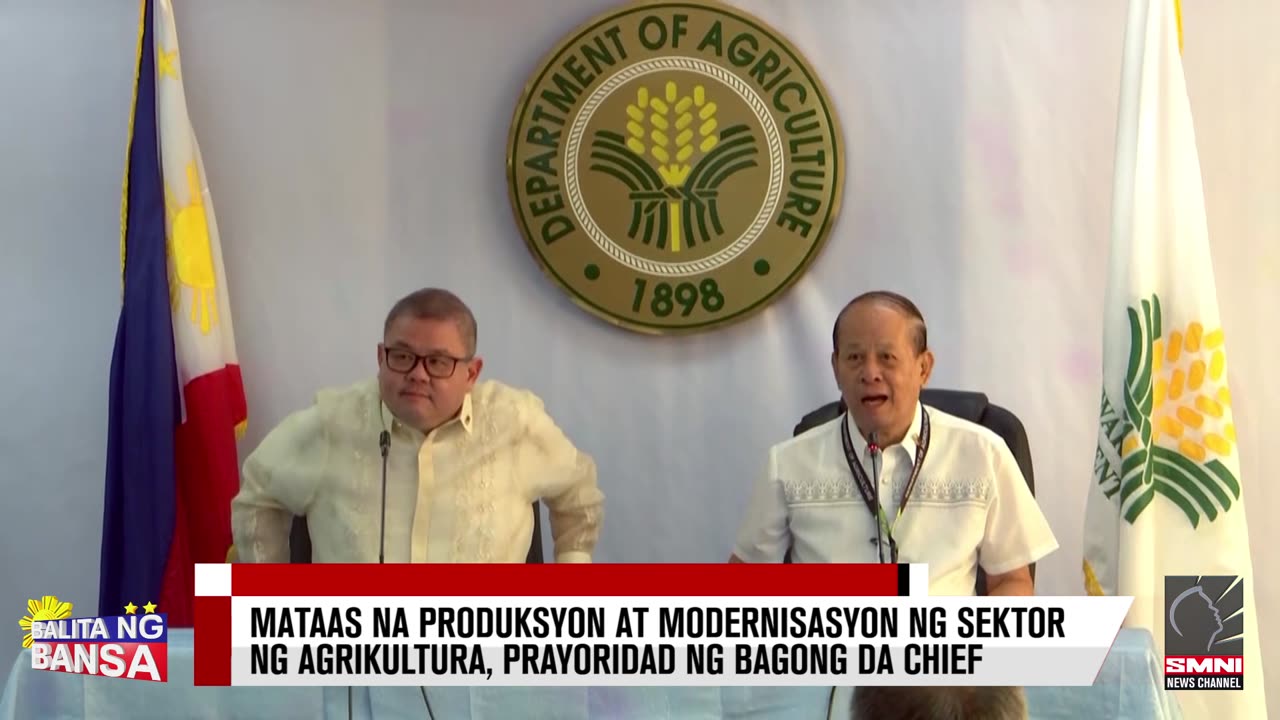 Mataas na produksyon at modernisasyon ng sektor ng agrikultura, prayoridad ng bagong DA chief