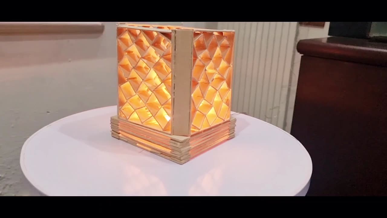 diy - Cubic shape lamp