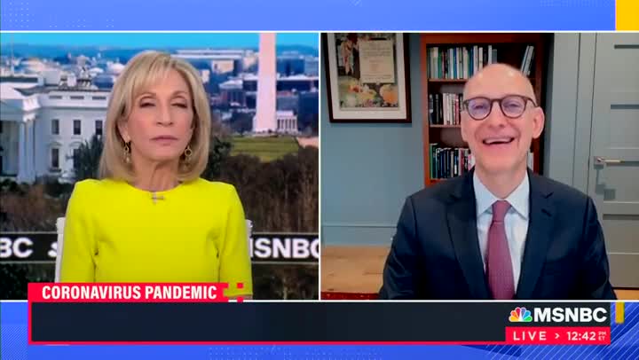 Zeke Emanuel Warns MSNBC Viewers Only Masks Stop COVID