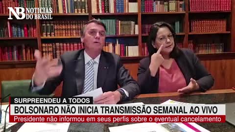 Bolsonaro surpreende e tradicional Live Semanal não é transmitida