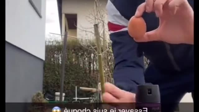 It’s one of them bouncy ball eggs 💀