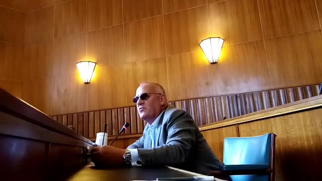 Mark Steel - court and standing ground.