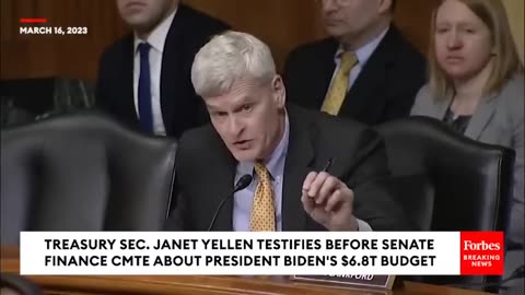 3-16-2023 Janet Yellen Testimony - Senator Bill Cassidy (calls out lies)