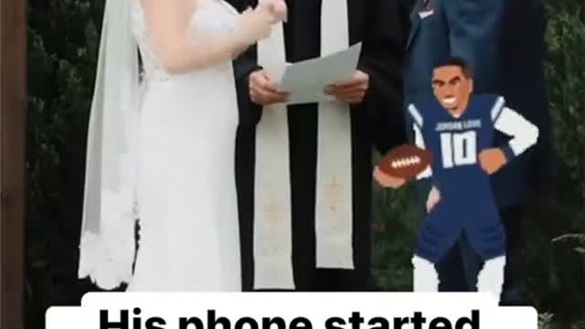 18 His phone played the espn Monday Night Football song during the wedding via morganscottfilm