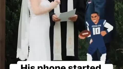 18 His phone played the espn Monday Night Football song during the wedding via morganscottfilm