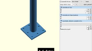 OpenScad parametric base plate