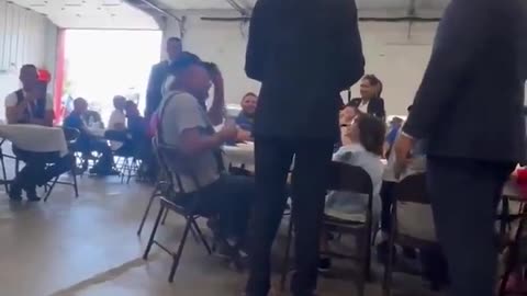 Video of Biden putting on the Trump hat today