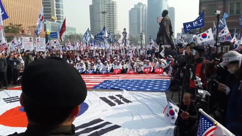 20180324_V3_S05(Hvg36ZmPOhM)천안함 산화 용사 추모식및 서울역 태극기 애국시민들의 함성!!! 공산좌파를 몰아내자!!!