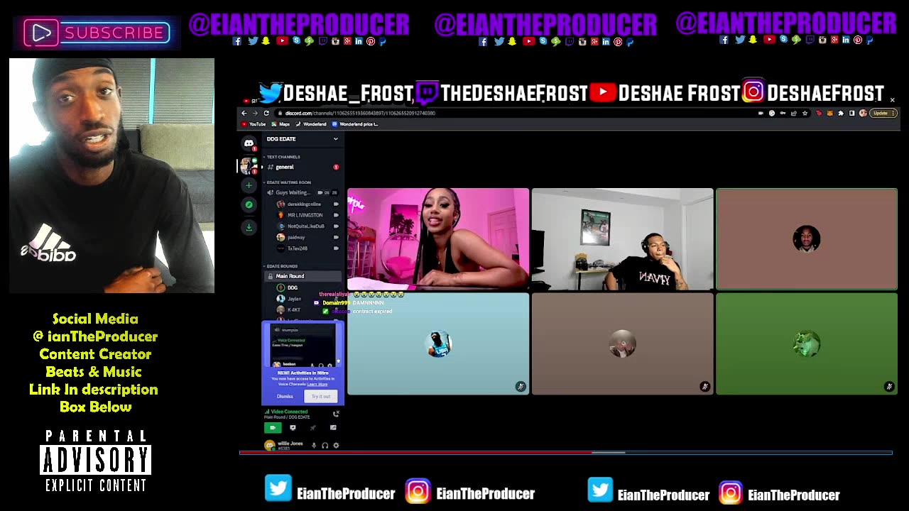 reacting to DeshaeFrostLive DDG Puts Deshae Frost On An E-Date With A IG Baddie!