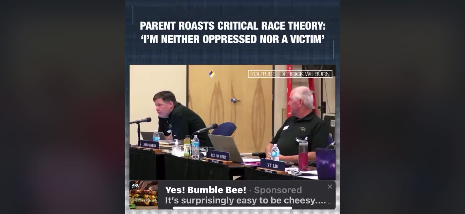 Three generations of slaves before him, but will not bow to CRT